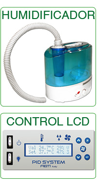 humidificador incubadora y control lcd